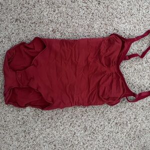 Red SKIMS Bodysuit Shapewear